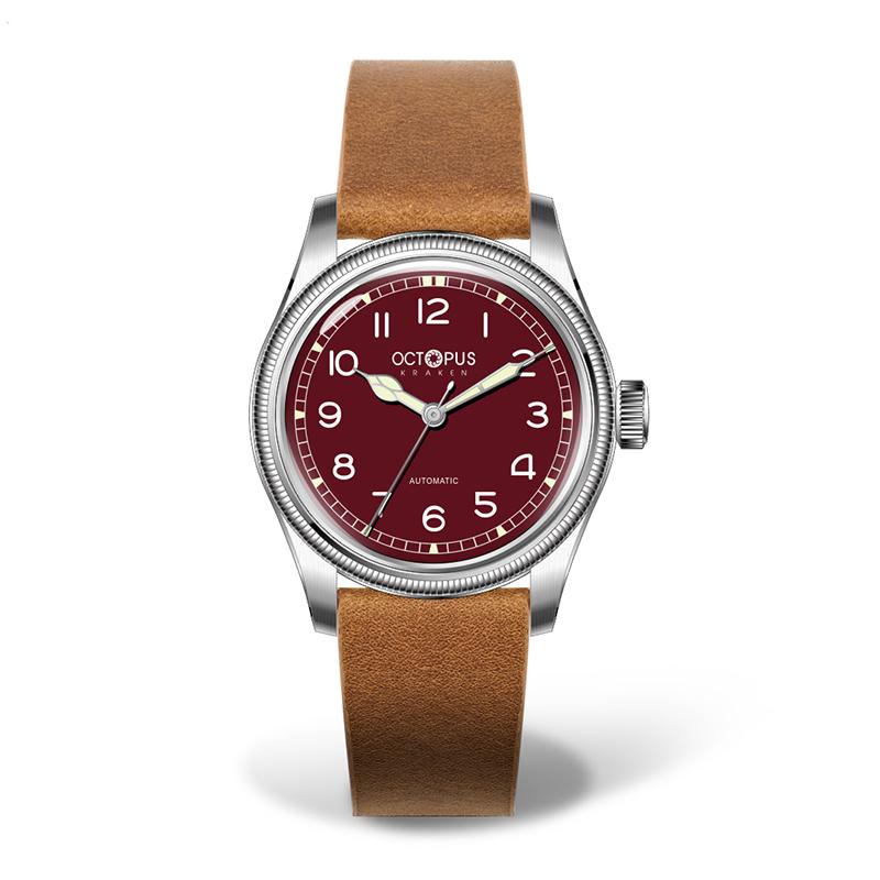 Oct022 Retro Stainless Steel 38mm Big Crown Pilot Watches